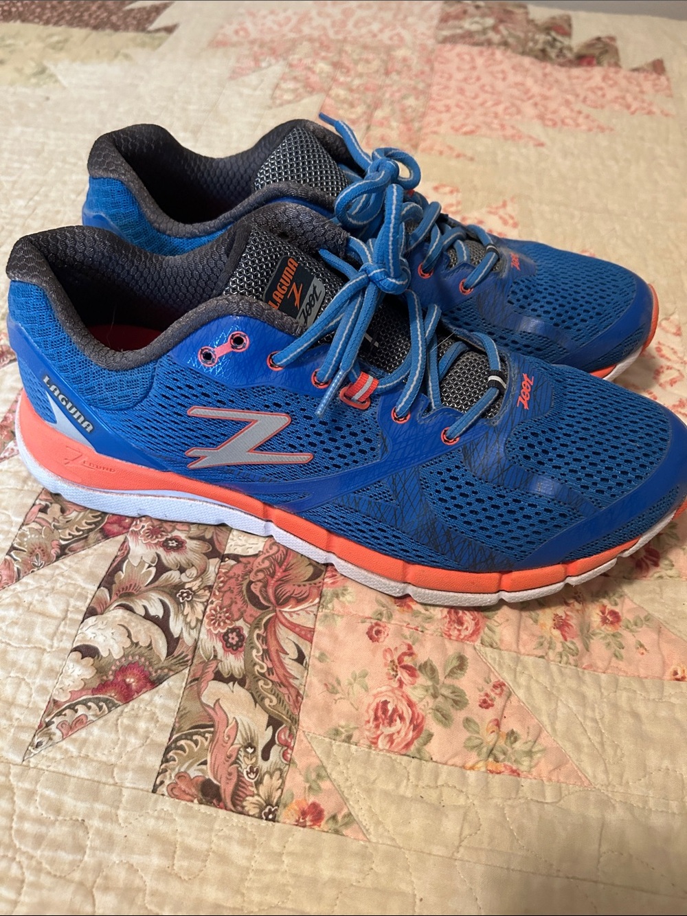 Zoot Royal Blue Running Shoes with Coral Accents